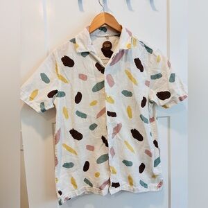 Common people men’s Short Sleeve Shirt small 100% cotton